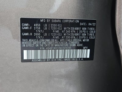 2022 Subaru Outback Premium CVT
