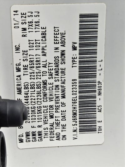 2014 Honda CR-V EX-L 2WD