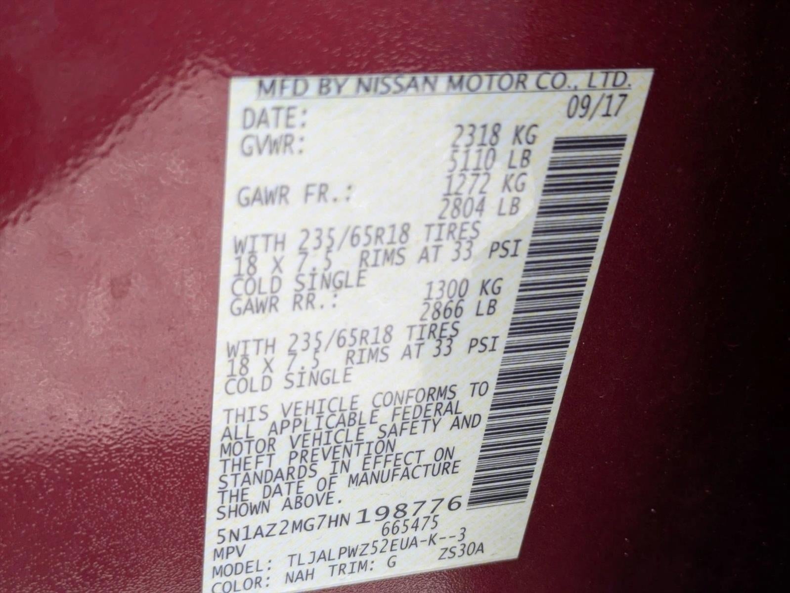 2017 Nissan Murano 2017.5 FWD S