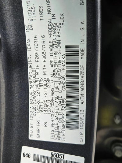 2015 Toyota Tacoma 4WD Double Cab Short Bed V6 Automatic (Natl)