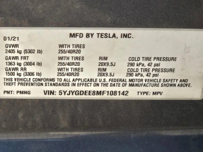 2021 Tesla Model Y Long Range AWD