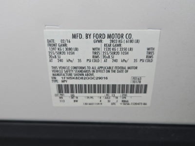 2016 Ford Explorer 4WD 4dr XLT