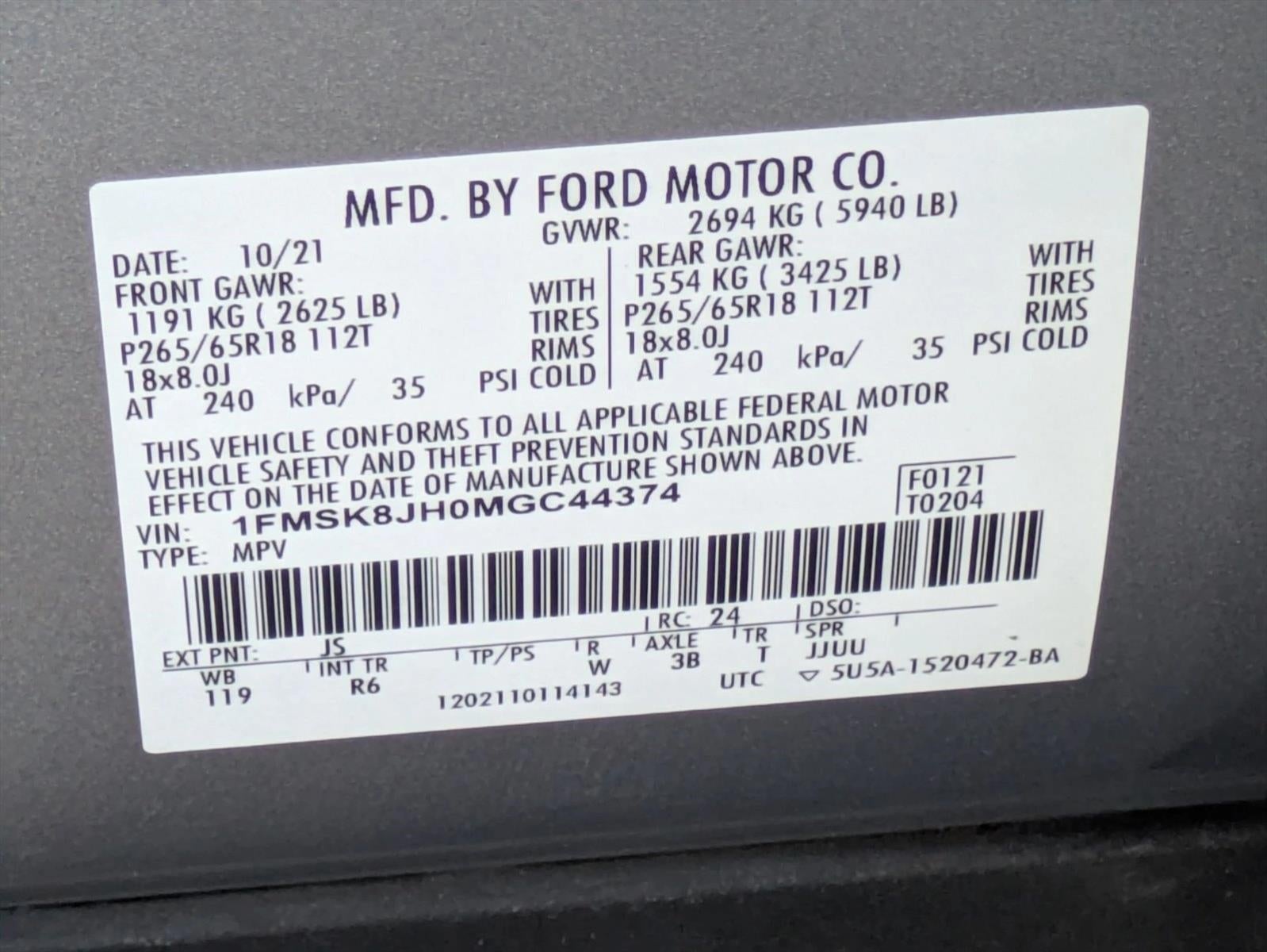 2021 Ford Explorer Timberline 4WD