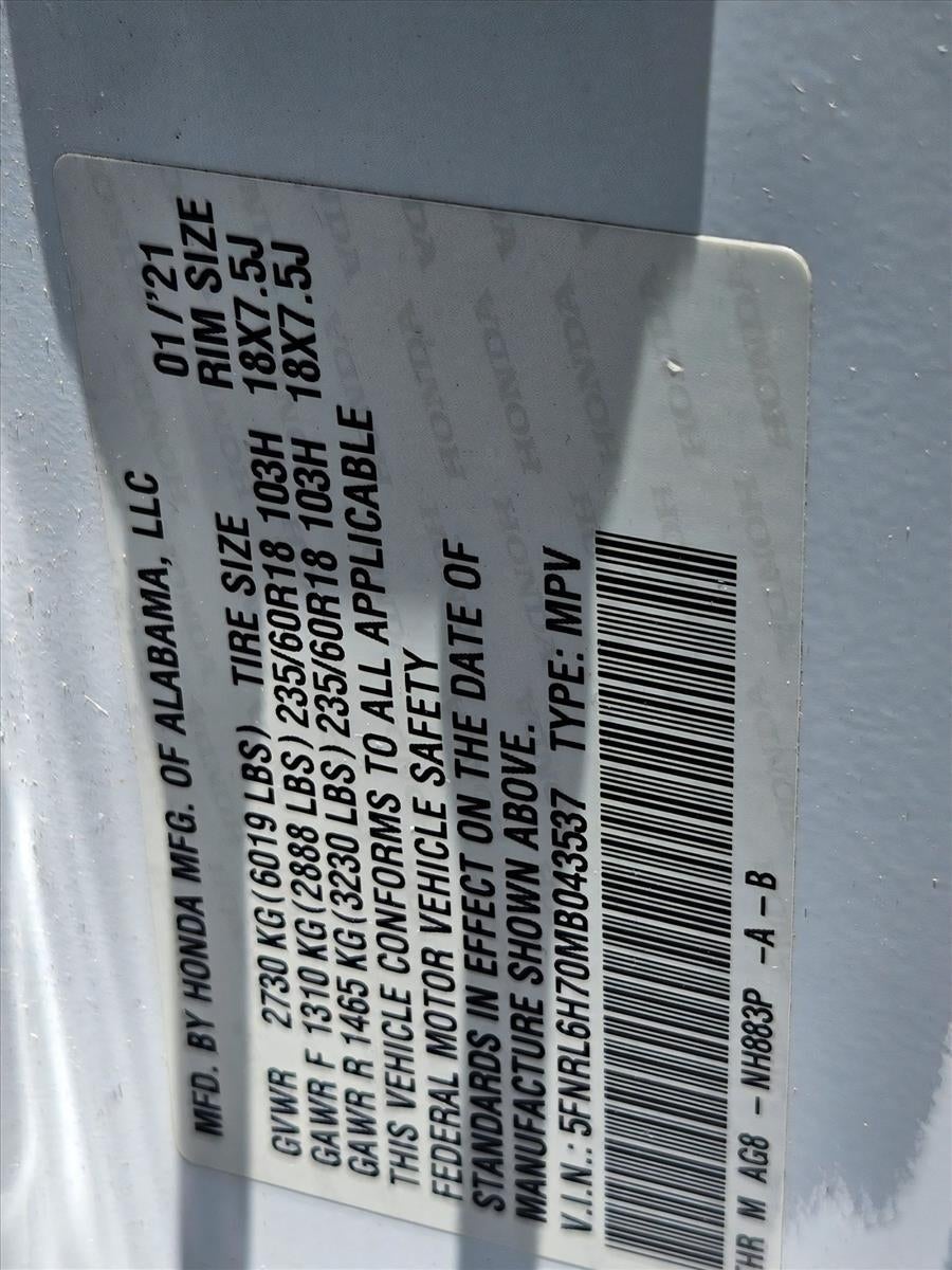 2021 Honda Odyssey EX-L Auto