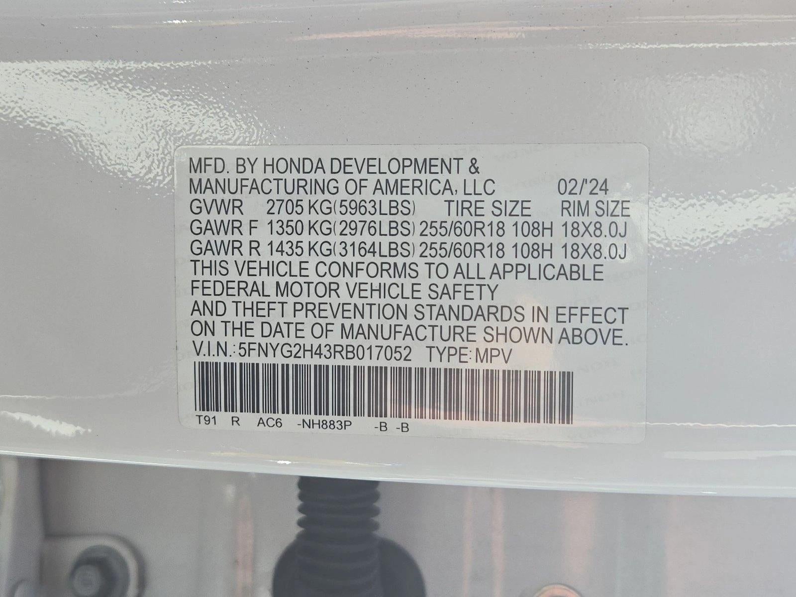 2024 Honda Pilot EX-L 8 Passenger 2WD