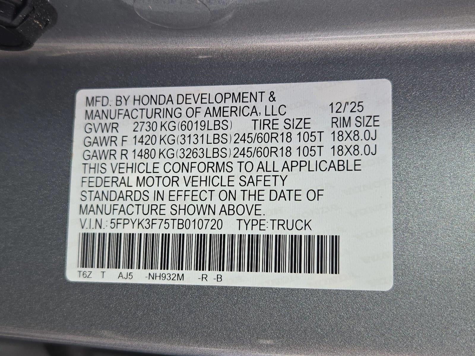 2026 Honda Ridgeline TrailSport+ AWD