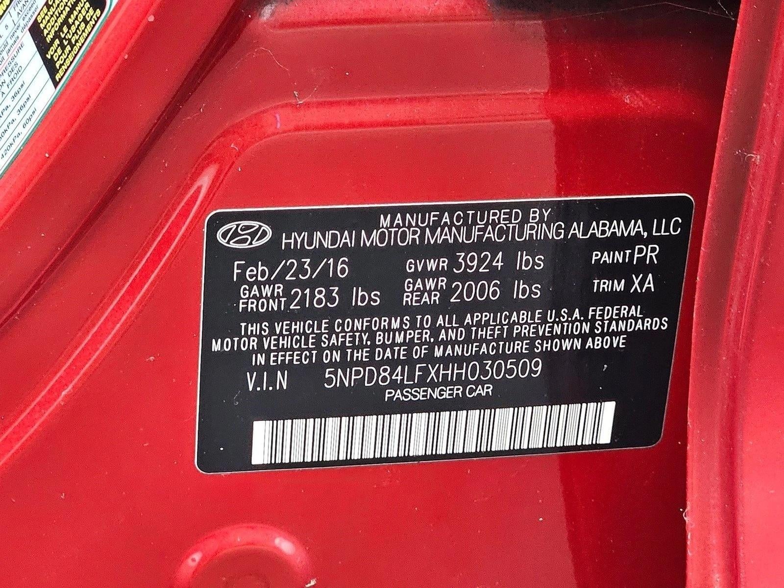 2017 Hyundai ELANTRA SE 2.0L Auto (Alabama) *Ltd Avail*