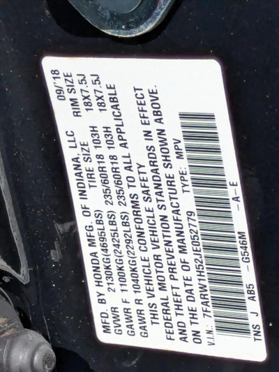 2018 Honda CR-V EX 2WD