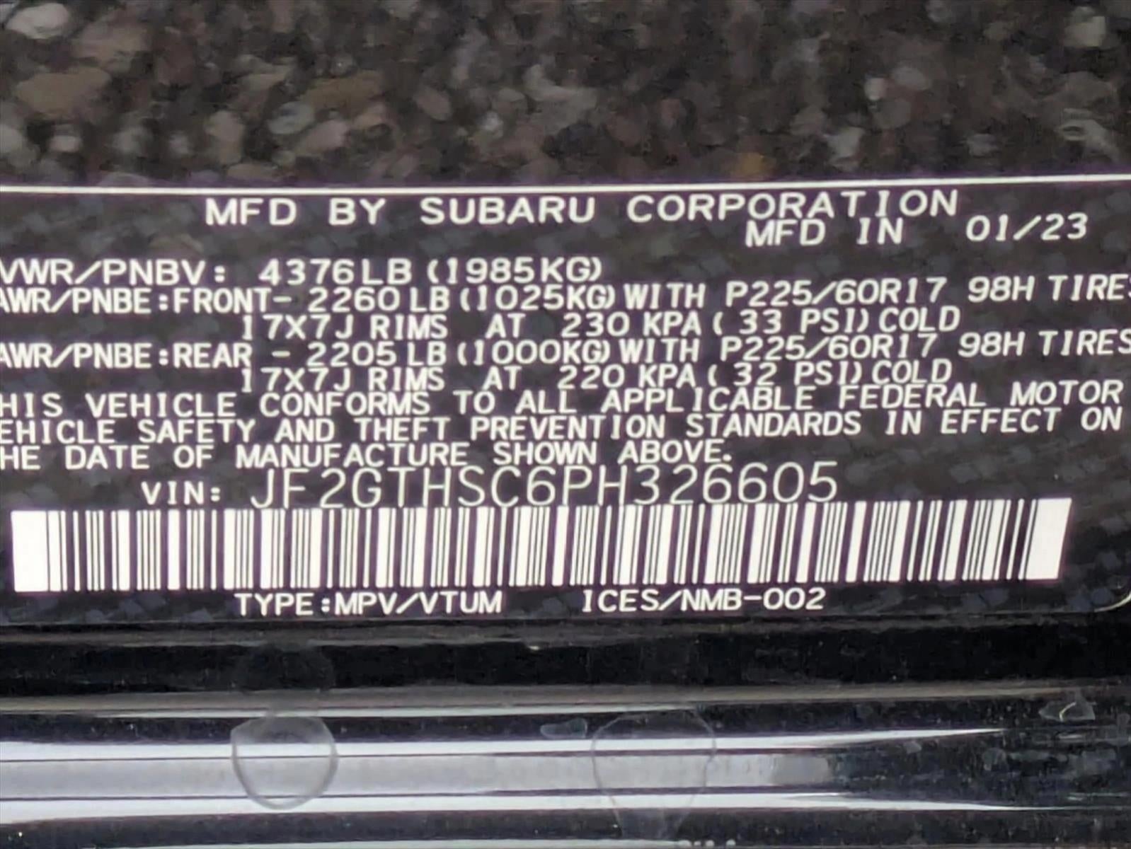 2023 Subaru Crosstrek Sport CVT