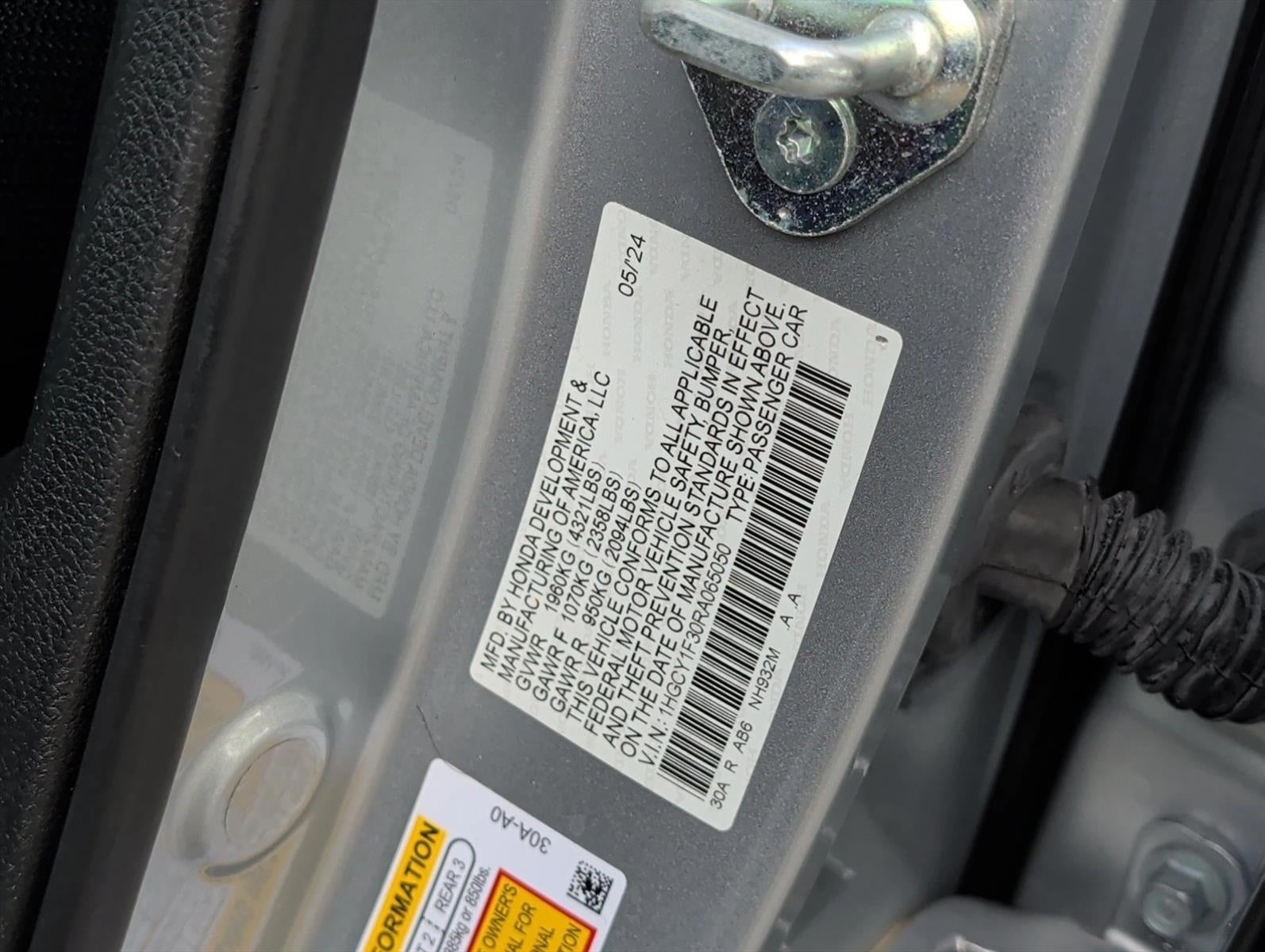 2024 Honda Accord Sedan EX CVT