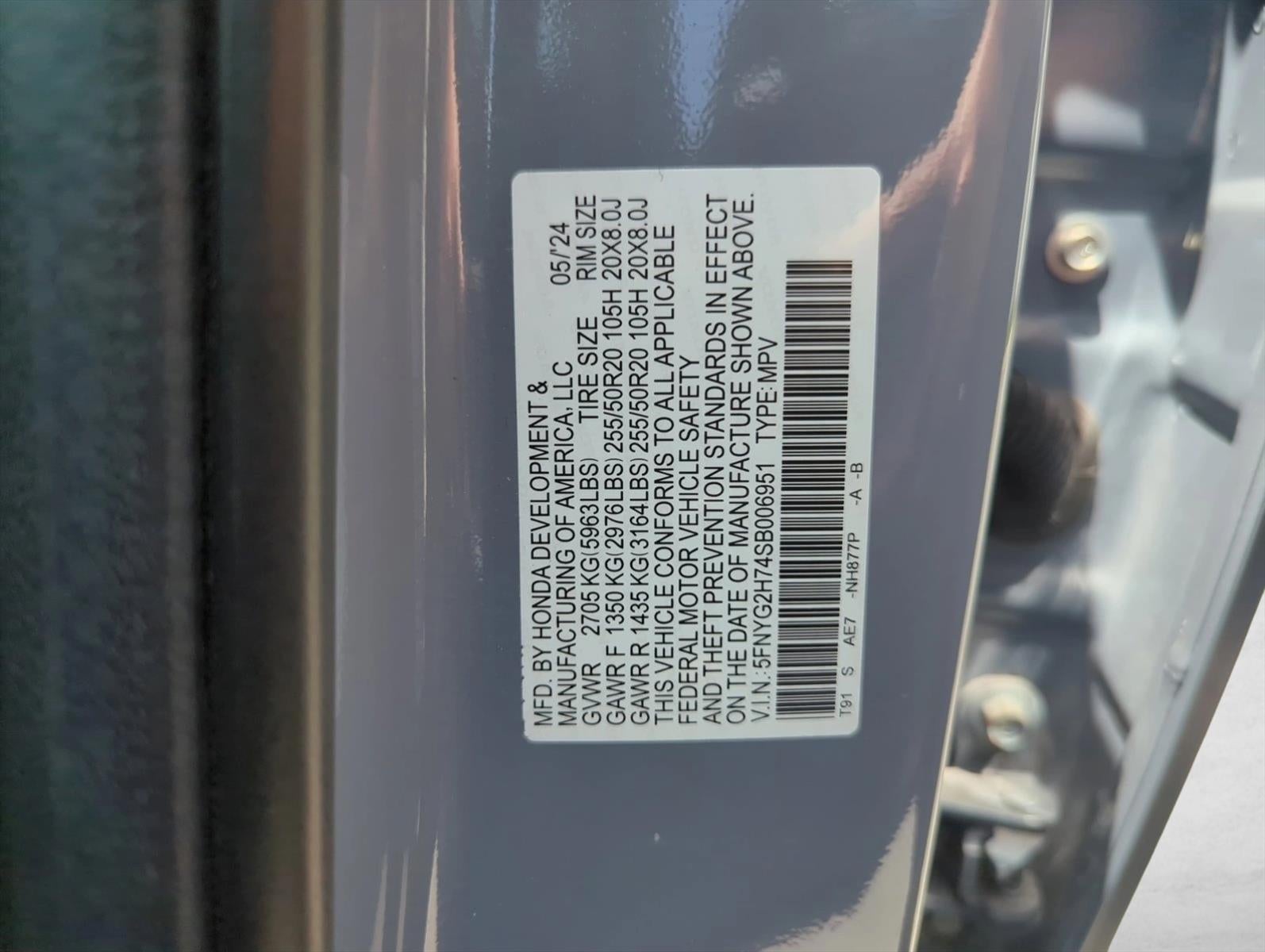 2025 Honda Pilot Touring 2WD