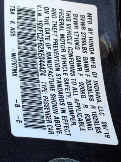 2019 Honda Civic Sedan LX CVT