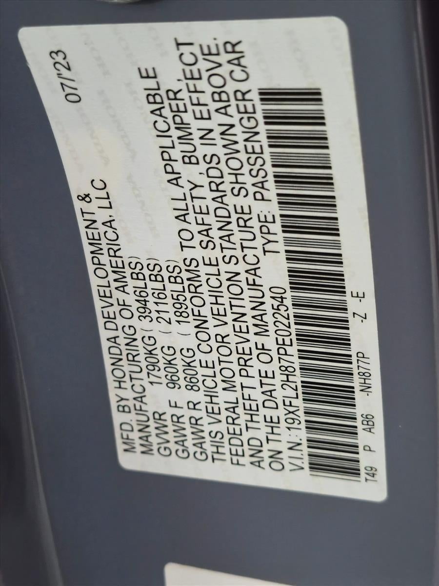 2023 Honda Civic Hatchback Sport CVT