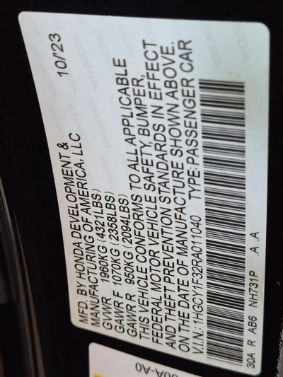 2024 Honda Accord Sedan EX CVT