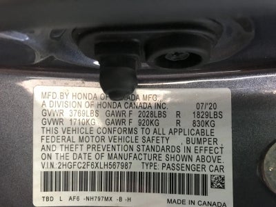 2020 Honda Civic Sedan LX CVT