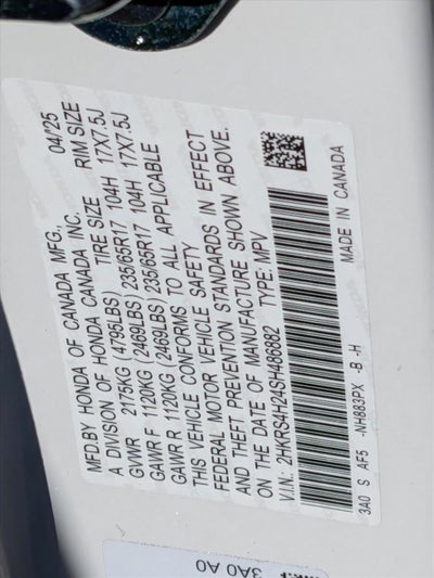 2025 Honda CR-V LX AWD