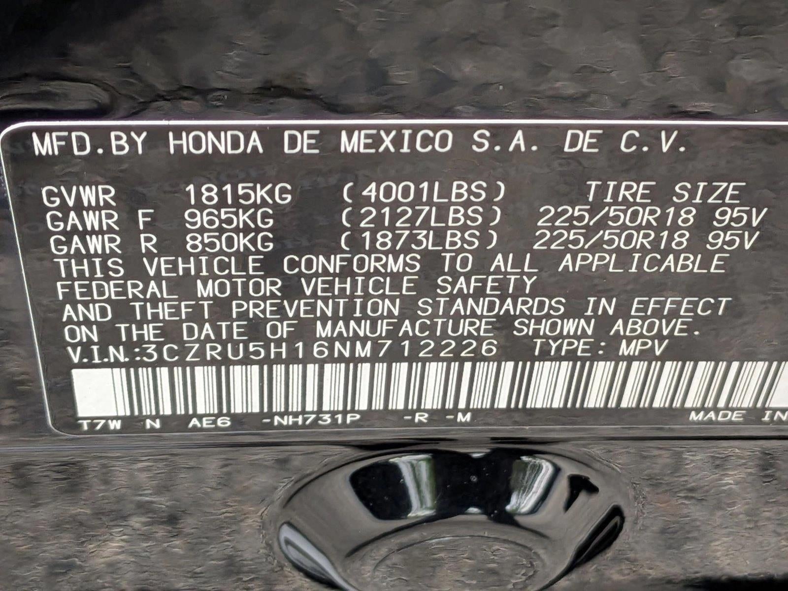 2022 Honda HR-V Sport 2WD CVT