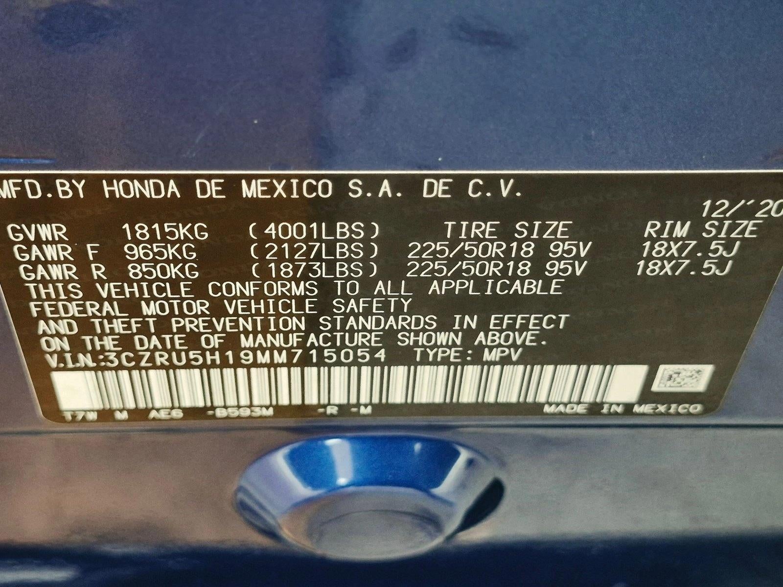 2021 Honda HR-V Sport 2WD CVT
