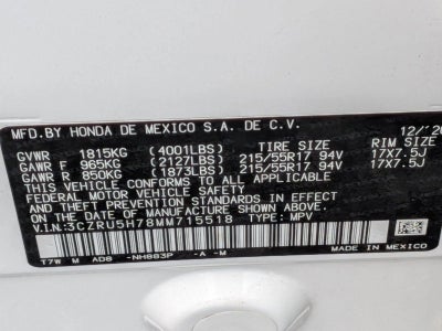 2021 Honda HR-V EX-L 2WD CVT