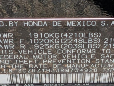 2024 Honda HR-V LX 2WD CVT