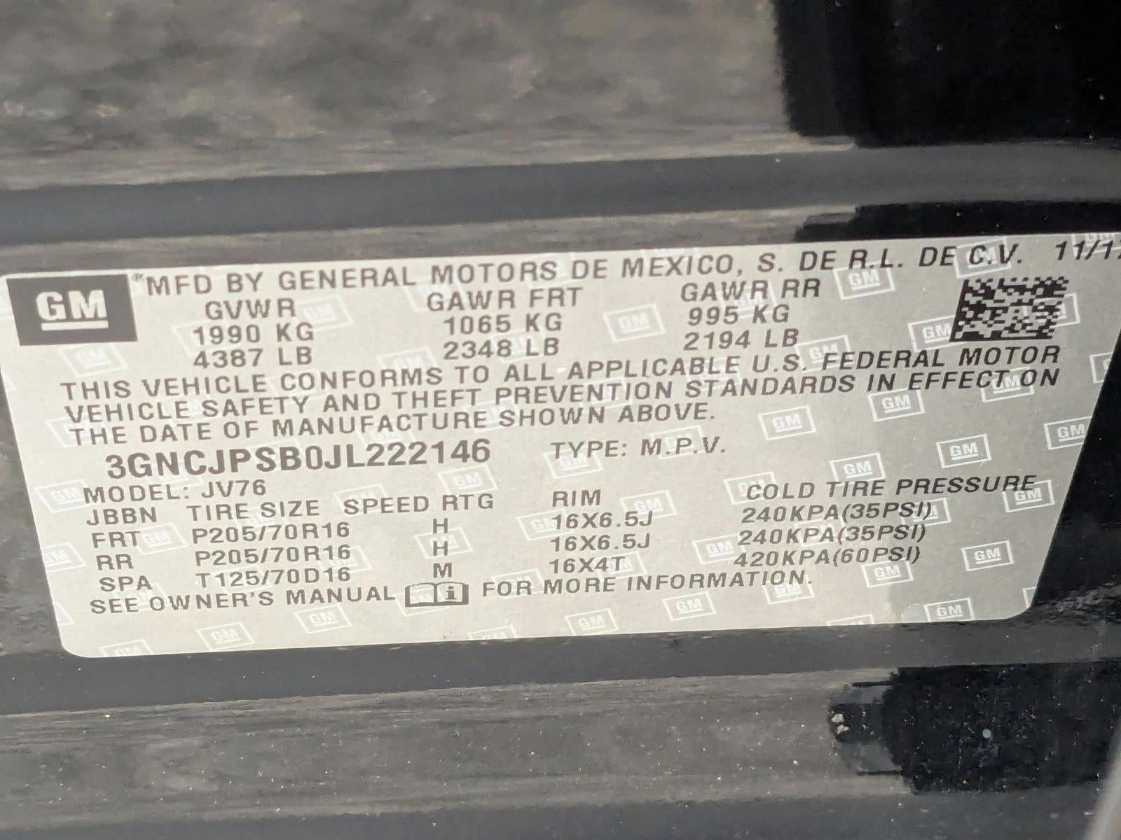 2018 Chevrolet Trax AWD 4dr LT