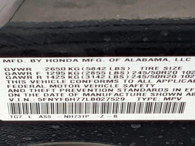 2020 Honda Pilot Black Edition AWD