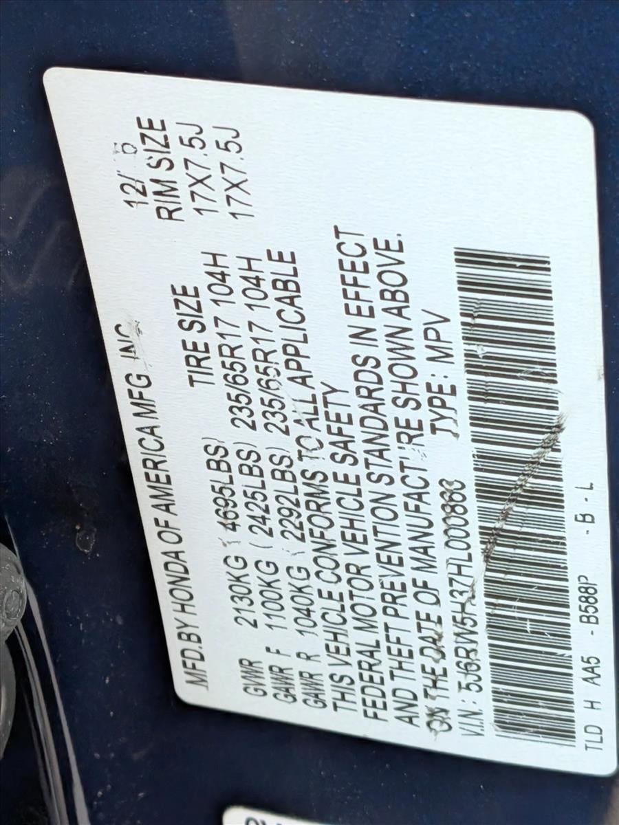 2017 Honda CR-V LX 2WD