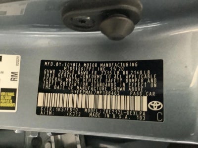 2021 Toyota Corolla LE CVT (Natl)