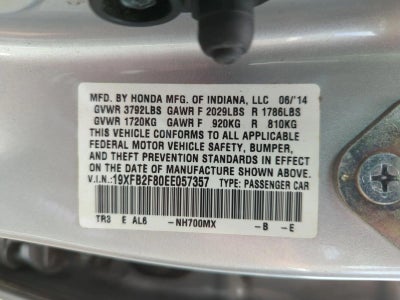 2014 Honda Civic Sedan EX CVT