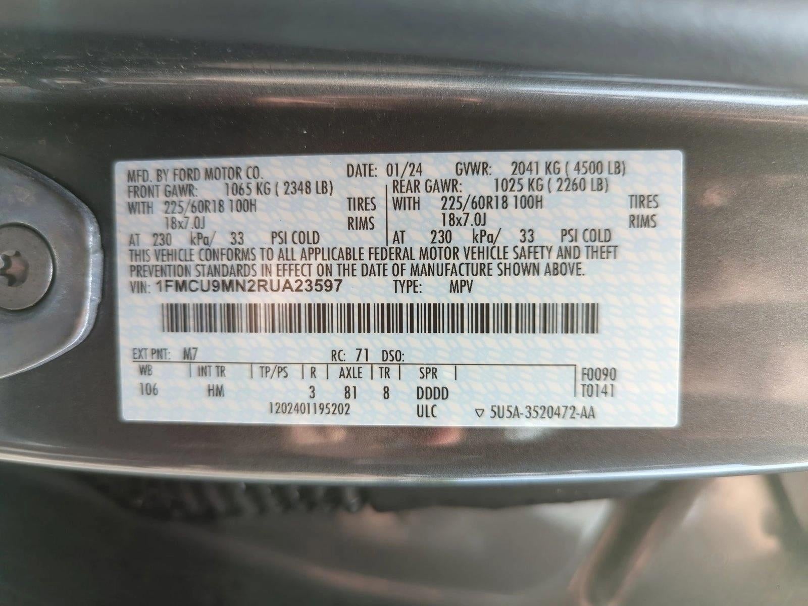 2024 Ford Escape ST-Line AWD