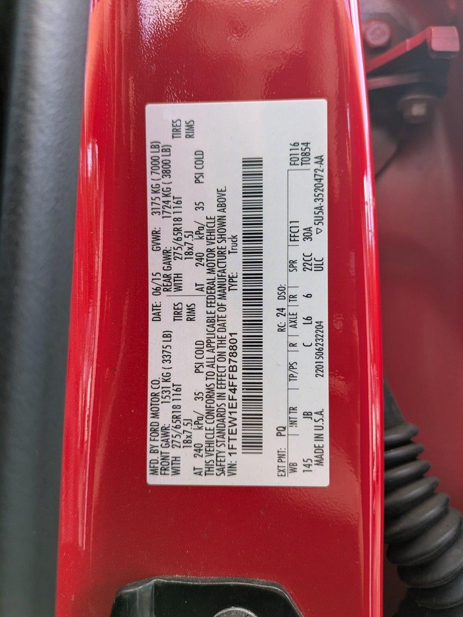 2015 Ford F-150 4WD SuperCrew 5-1/2 Ft Box XLT