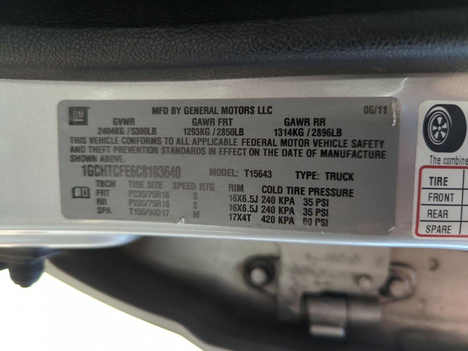 2012 Chevrolet Colorado Crew Cab 4-Wheel Drive 1LT