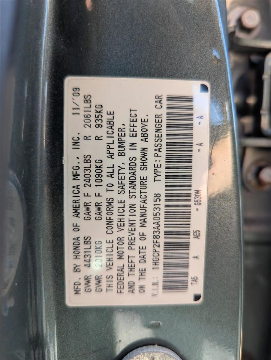 2010 Honda Accord Sedan EX-L Automatic