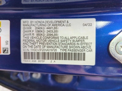 2022 Honda Accord Hybrid Sport Sedan