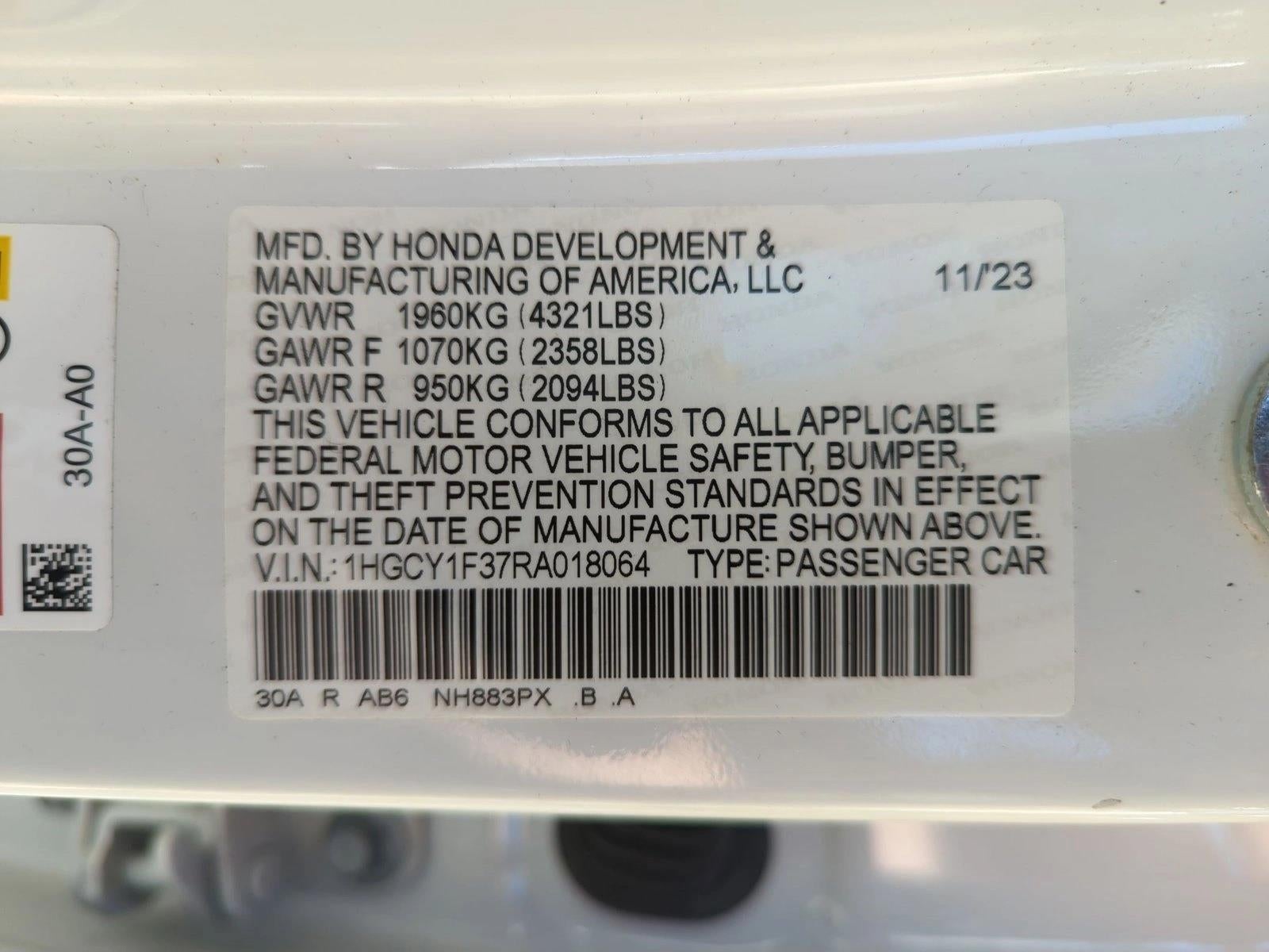 2024 Honda Accord Sedan EX CVT