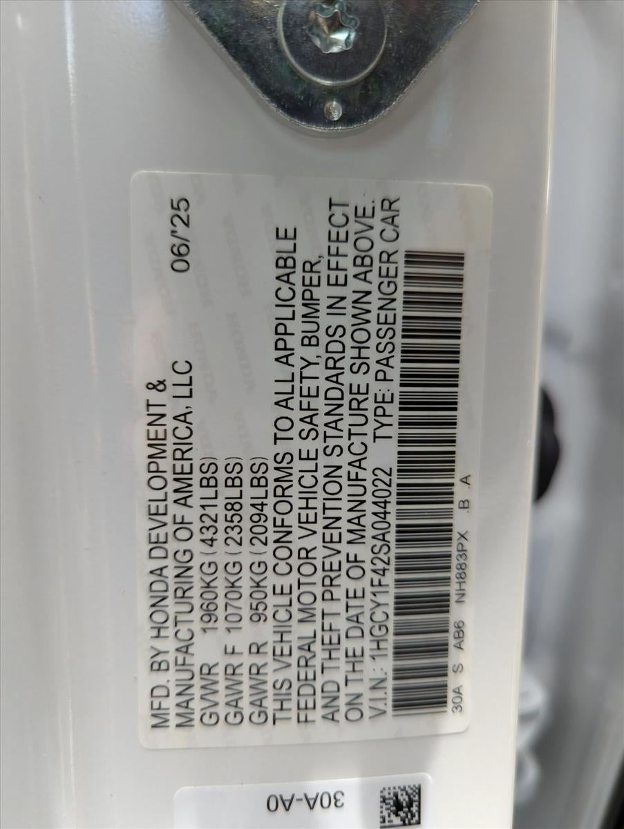 2025 Honda Accord Sedan SE CVT