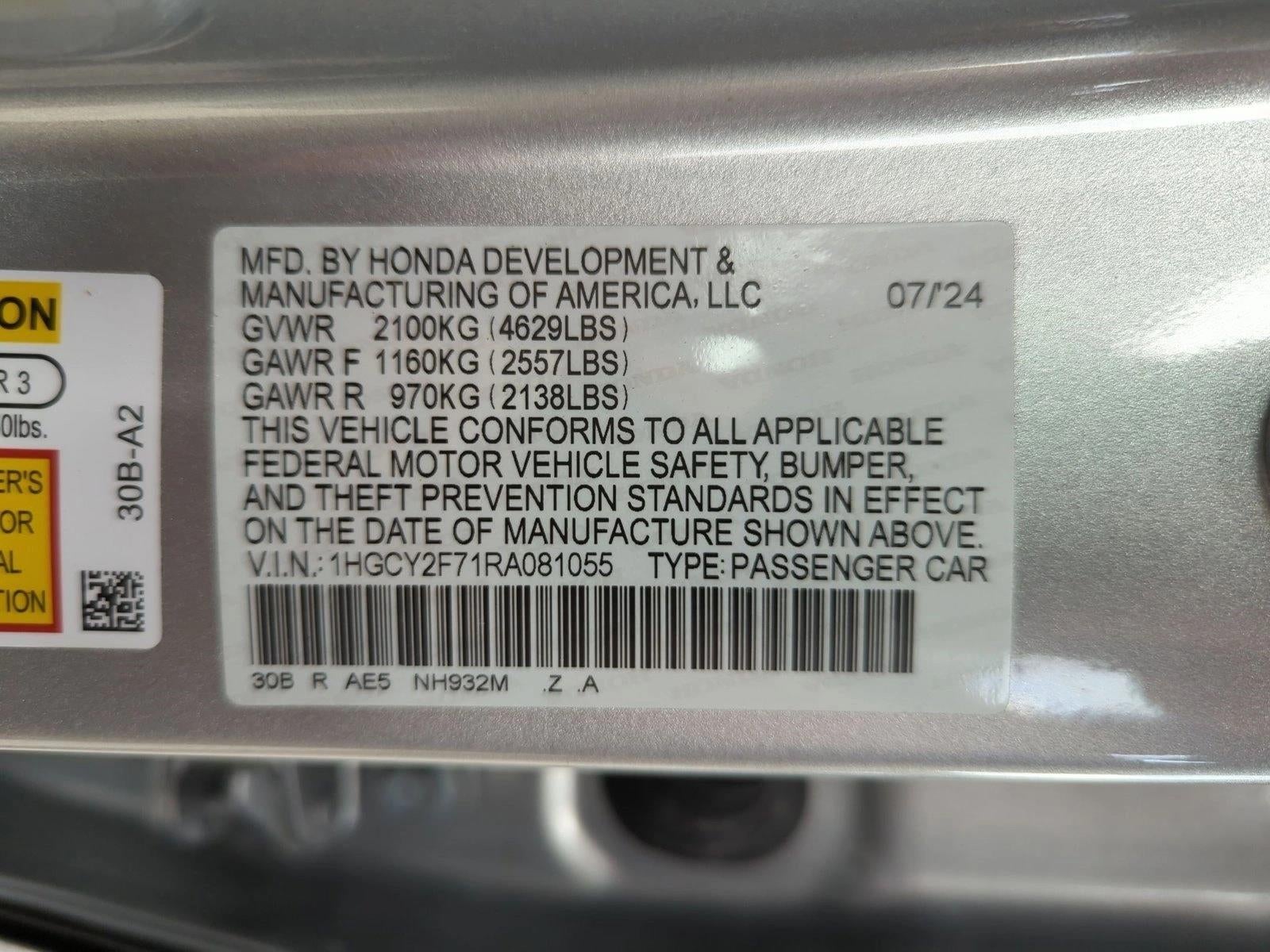 2024 Honda Accord Hybrid Sport-L Sedan