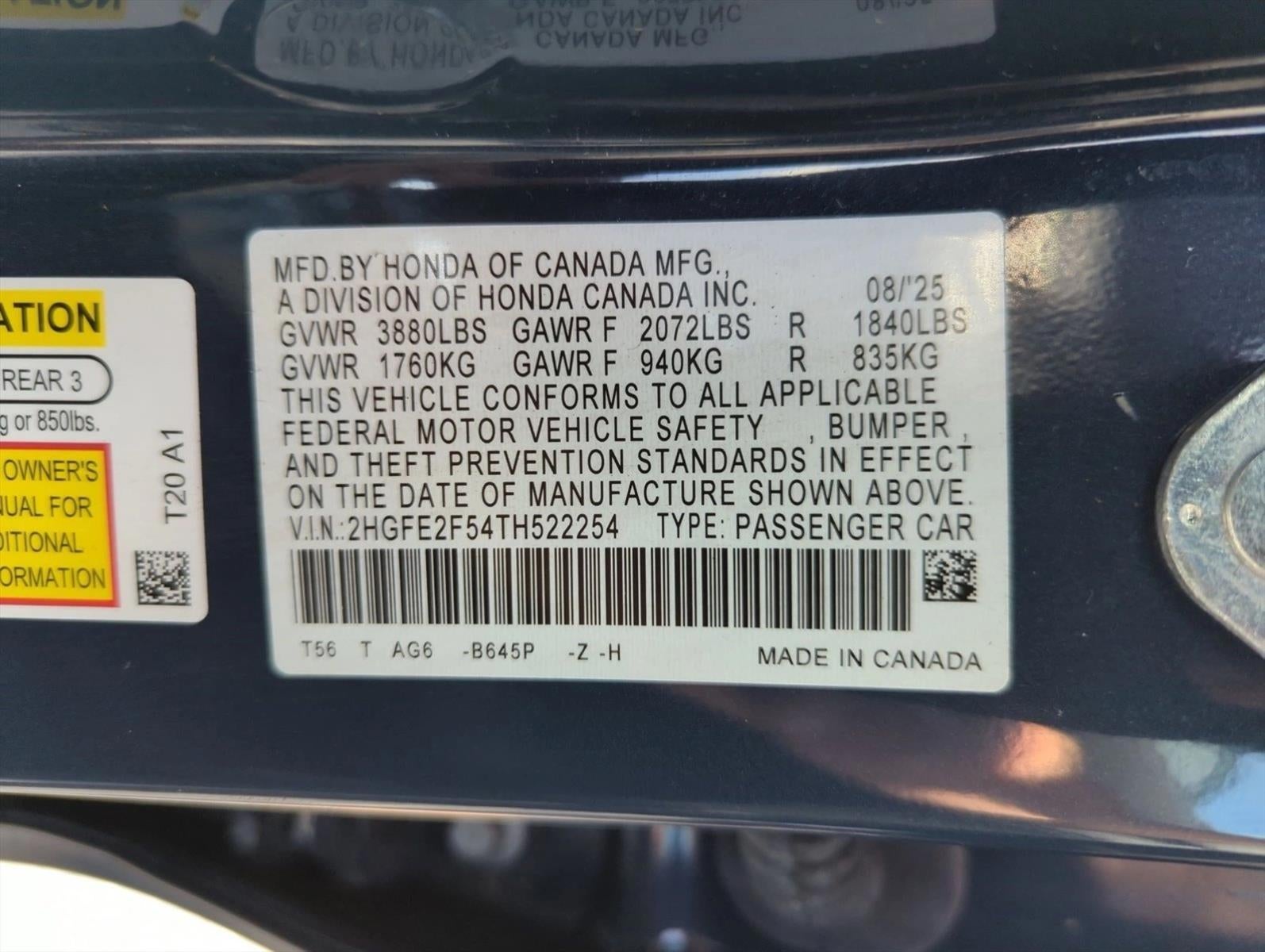 2026 Honda Civic Sedan Sport CVT