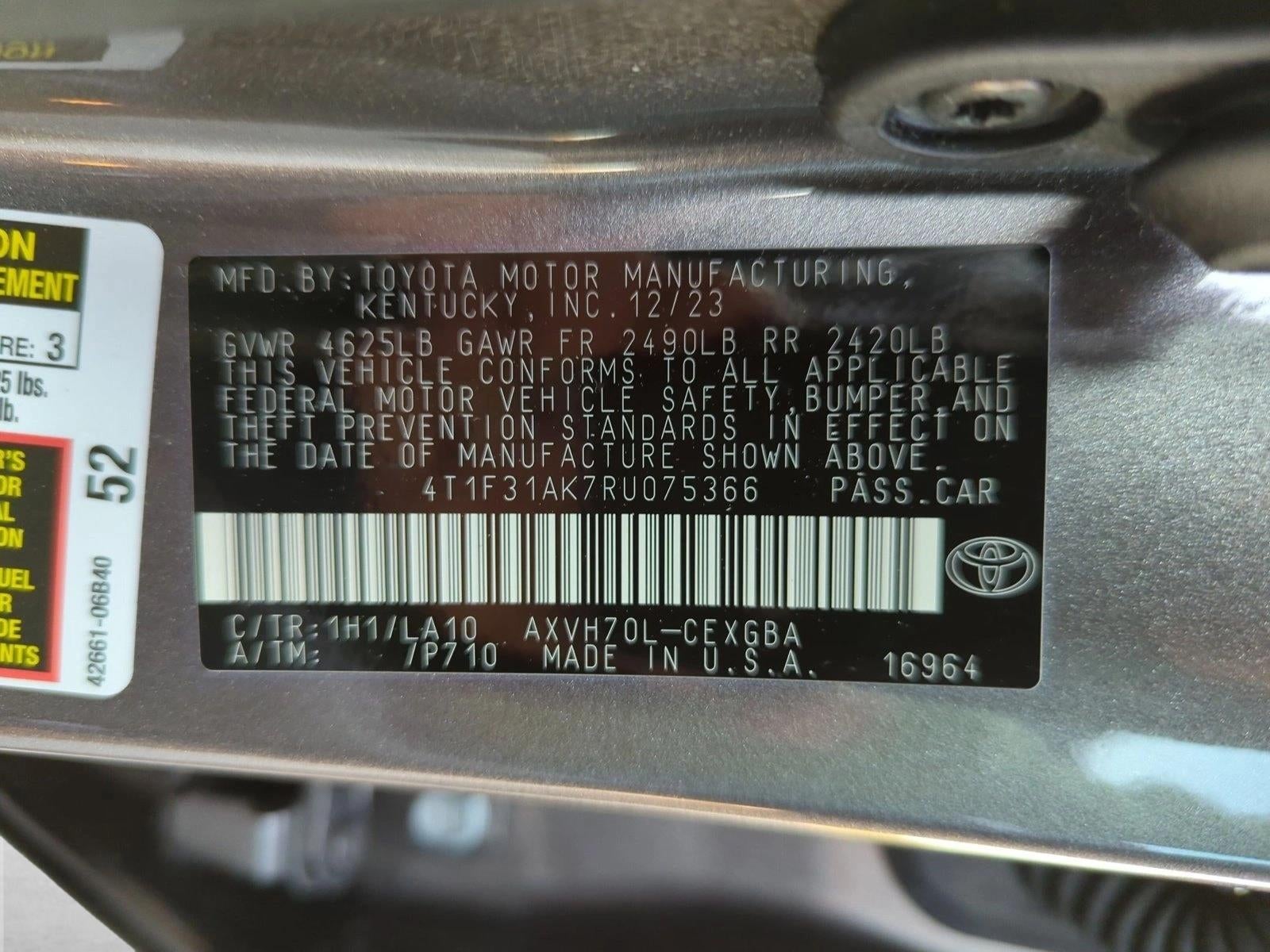 2024 Toyota Camry Hybrid XLE CVT (Natl)