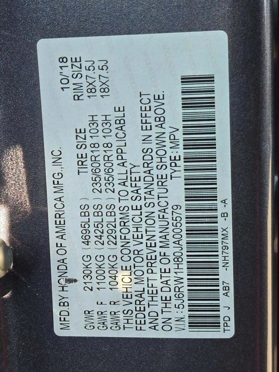 2018 Honda CR-V EX-L 2WD