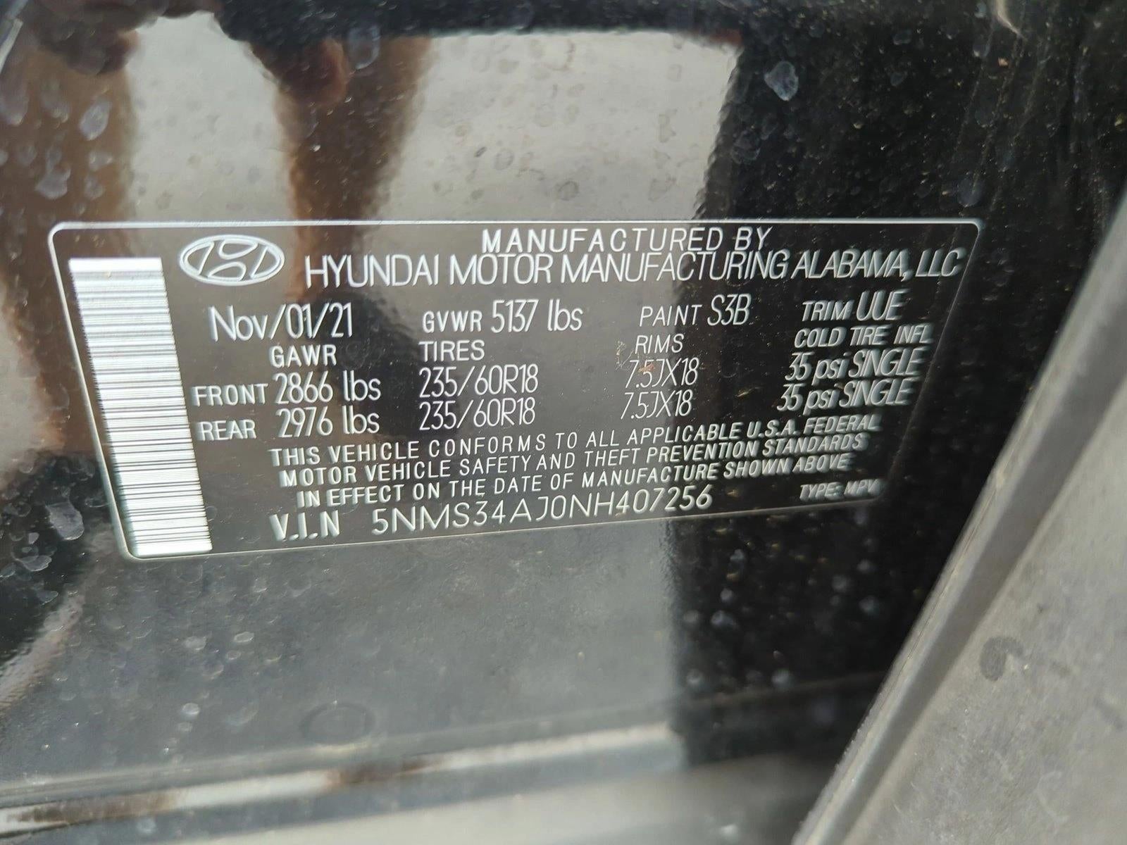 2022 Hyundai SANTA FE SEL FWD