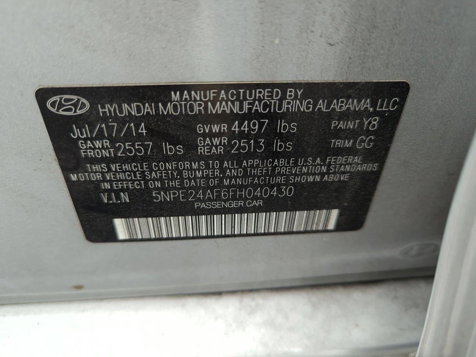 2015 Hyundai SONATA 4dr Sdn 2.4L SE PZEV