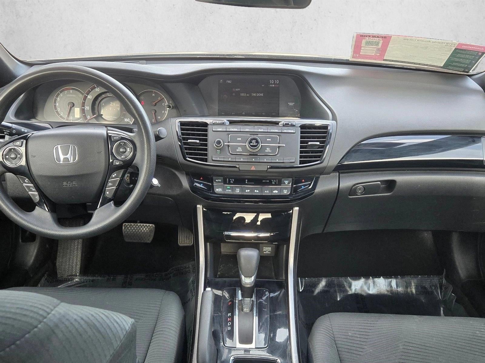 2016 Honda Accord Coupe LX-S CVT with Honda Sensing