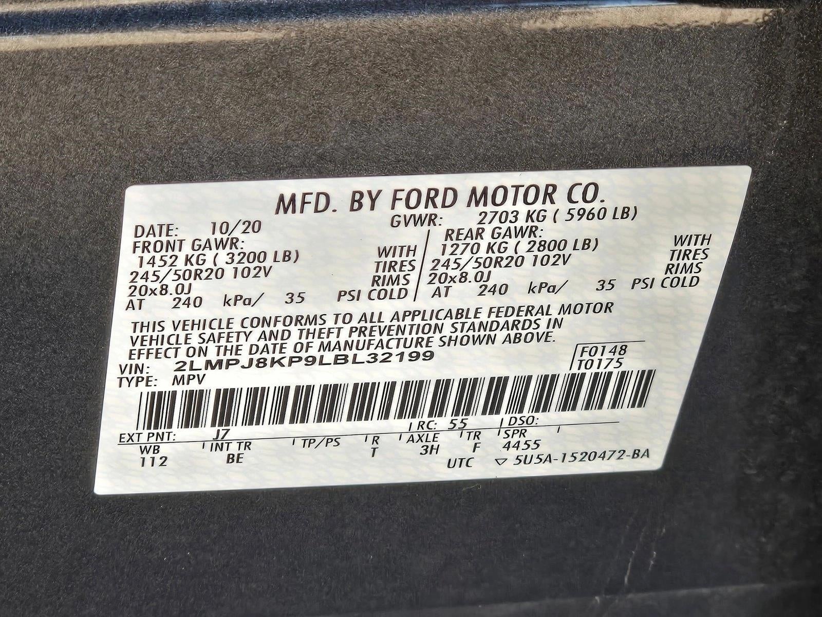 2020 Lincoln Nautilus Reserve AWD