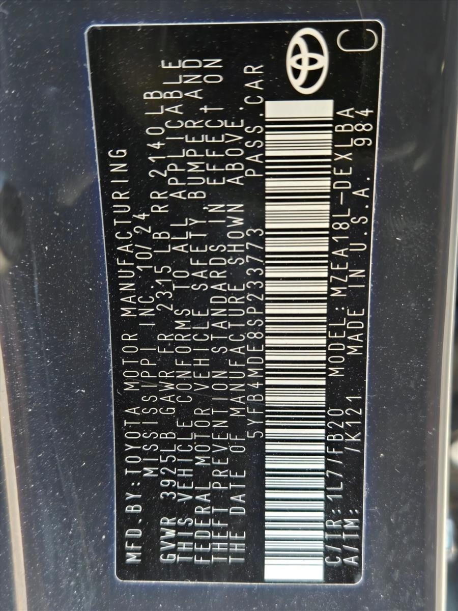 2025 Toyota Corolla LE CVT (Natl)