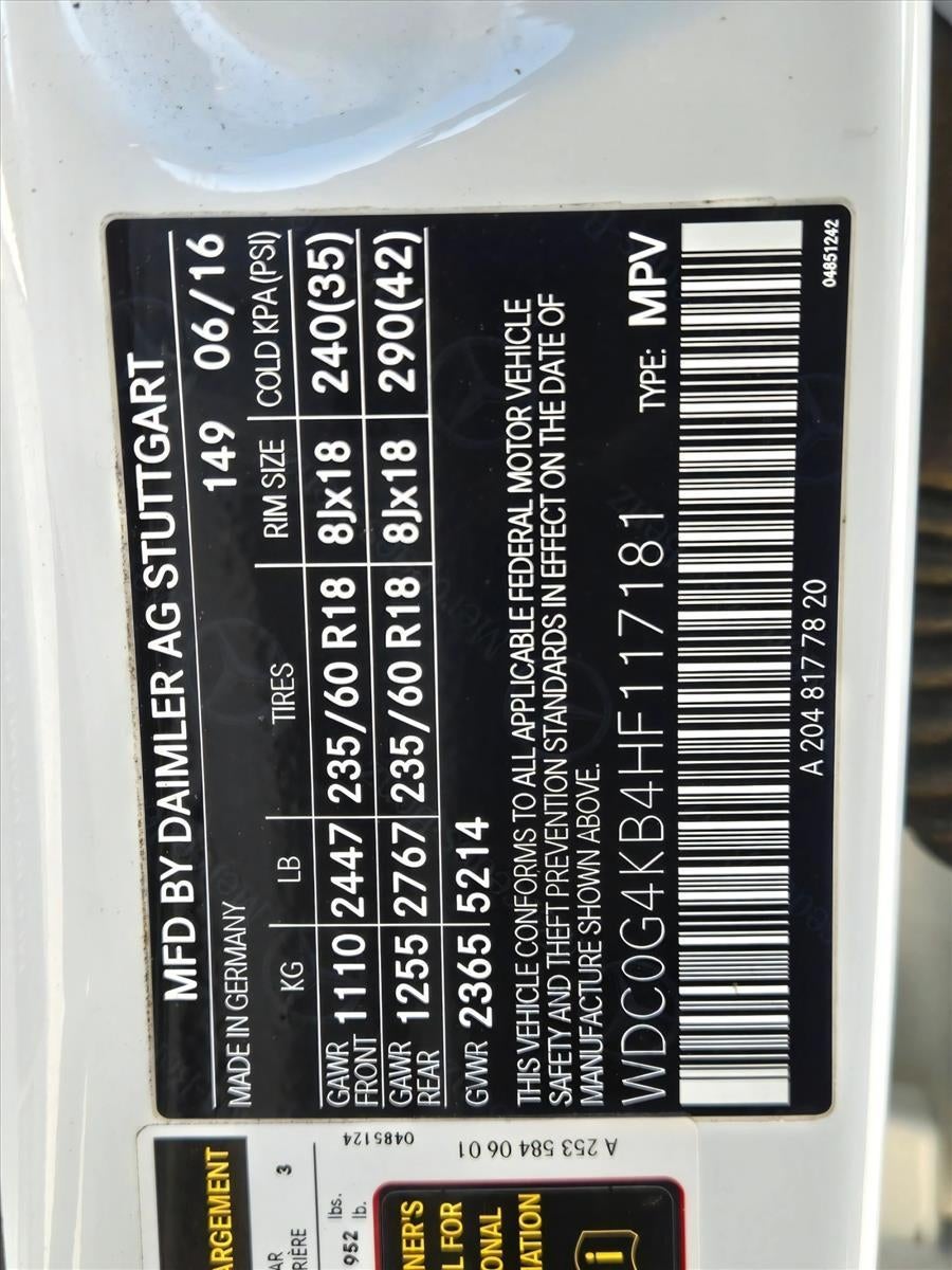 2017 Mercedes-Benz GLC GLC 300 4MATIC® SUV