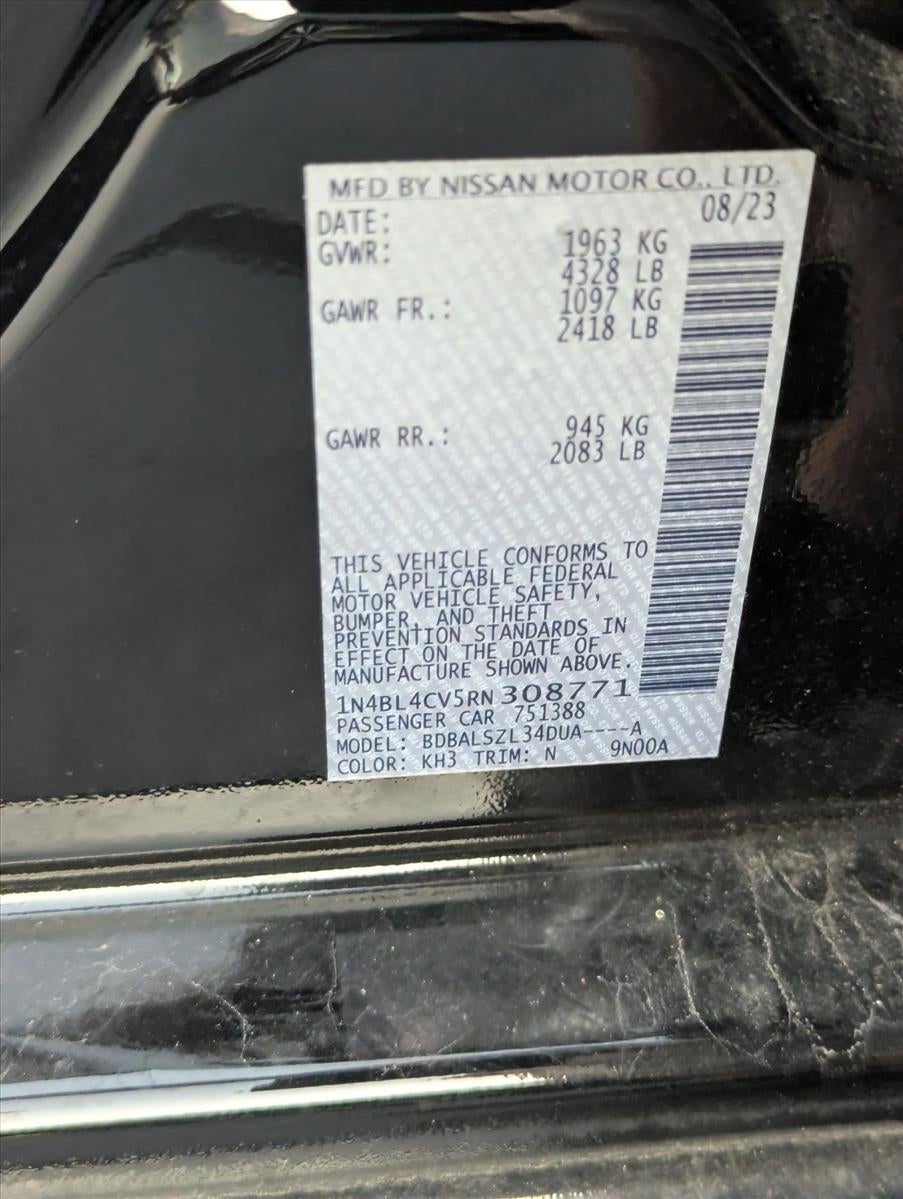 2024 Nissan Altima 2.5 SR Sedan