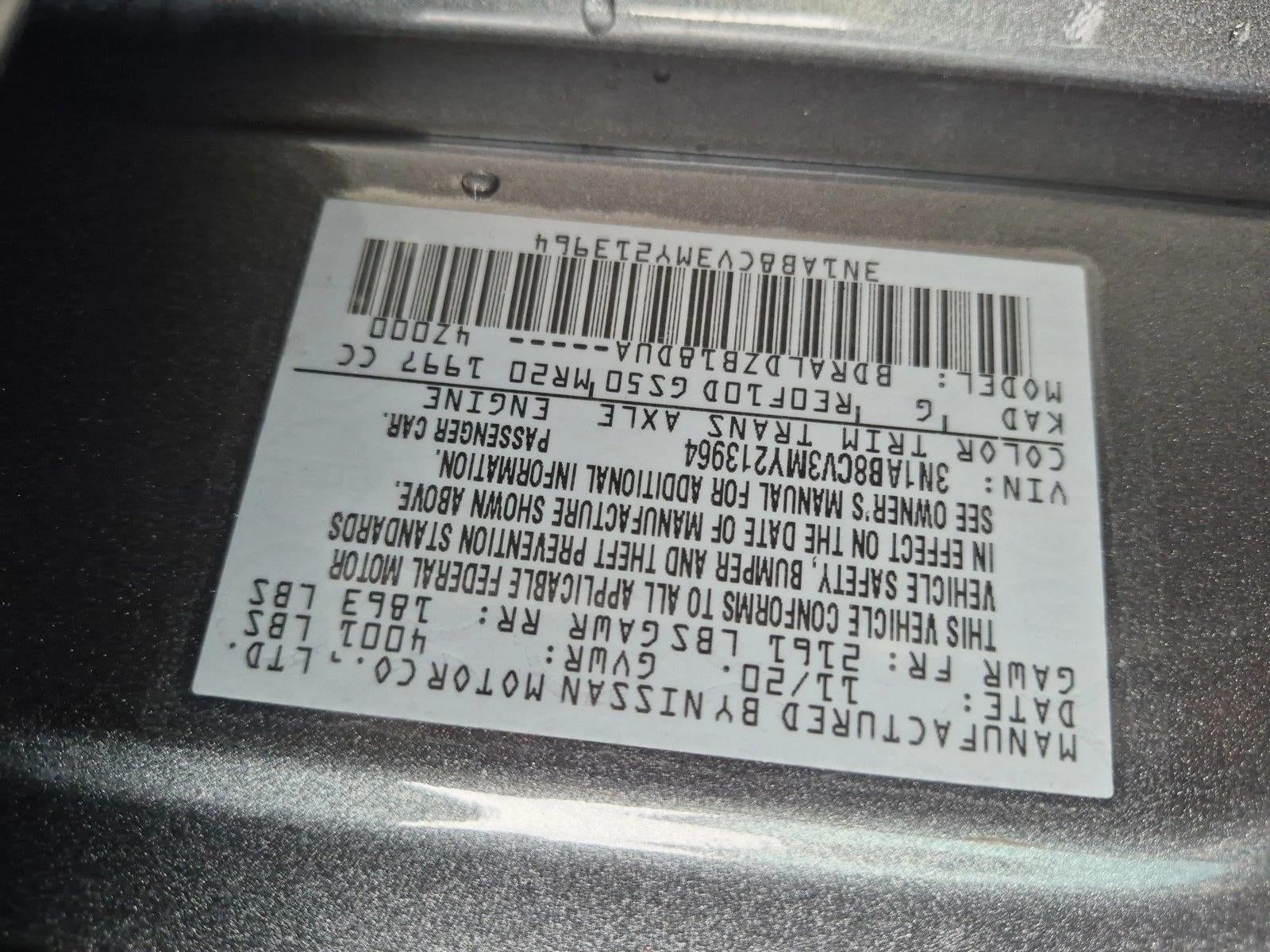 2021 Nissan Sentra SV CVT
