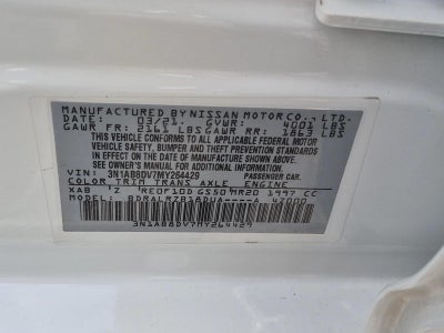 2021 Nissan Sentra SR CVT