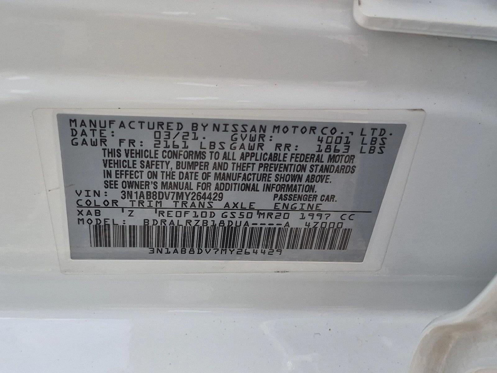 2021 Nissan Sentra SR CVT